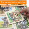 TNSLAND 8 Pezzi Puzzle Bambini 2 3 4 5 Anni Puzzle per Bambini Puzzle Della Fauna Selvatica con 6 Puzzle Giocattolo in Legno Ogni Puzzle Puzzle per Bambini E Bambine Sviluppo del Cervello - immagine 5