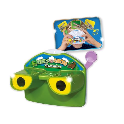 ViewNoculars 3D Reel Viewer. Un visualizzatore di alligatore per bambini. Il nostro binocolo 3D Retro Viewer per bambini mostra immagini di animali a coccodrillo e alligatore. Un fantastico giocattolo