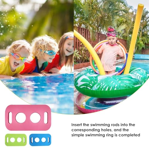 WJnflQN 3 Pezzi Connettori Noodle Per Piscine Connettore Per Noodle Da Piscina Connettore Per Schiuma Da Nuoto Colore Casuale EVA Compatibile Con Un Noodle Per Piscina Di 2,56 Pollici Diametro - immagine 3