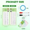1x1 Carte di Matematica Tavole da Matematica per Bambini Tavola delle Matematica 14Carte Portatile con 2 Pennarelli e AnelliC per Bambini Bambine All'inizio Dell'anno Scolastico Casa Scuola - immagine 7