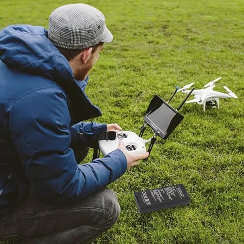 AKTOUR Flying Pro - Drone quadricottero DJI Tello, batteria di volo intelligente, 1100 mAh, 3,8 V, accessori per aeromobili, per interni (nero, taglia unica) - immagine 8