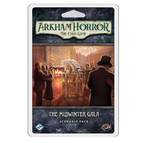 Arkham Horror The Card Game The Midwinter Gala Scenario Pack - Gioco di storia horror interattivo, LCG cooperativo, età 14+, 1-4 giocatori, 1-2 ore di gioco, realizzato da Fantasy Flight Games