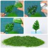 Attuslla Foglie realistiche in miniatura in 4 colori, modello di paesaggio, foglie finte per fai da te ferroviario giardino fatato simulazione vite per giardino fatato diorama scenario layout - immagine 4