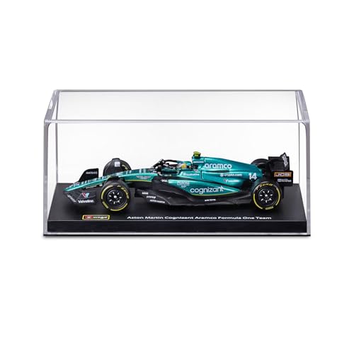 Bburago - 1/43 Racing - 2023 F1 Aston Martin AMR23 - con Casco #Alonso Veicolo Formula 1 Aston Martin Stagione 2023 in metallo in scala 1/43° Pilota #Alonso con Casco - immagine 8
