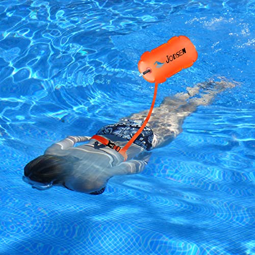 Boa di Nuotata,Galleggiante Da Nuoto All'aperto,Boa Gonfiabile Borsa Asciutta Traino,Per Triathlon Snorkeling, Nuoto In Acque Libere Accessori L'allenamento Corsa,Bolla Altamente Visibile - immagine 6