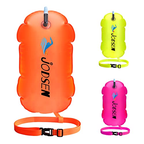 Boa di Nuotata,Galleggiante Da Nuoto All'aperto,Boa Gonfiabile Borsa Asciutta Traino,Per Triathlon Snorkeling, Nuoto In Acque Libere Accessori L'allenamento Corsa,Bolla Altamente Visibile