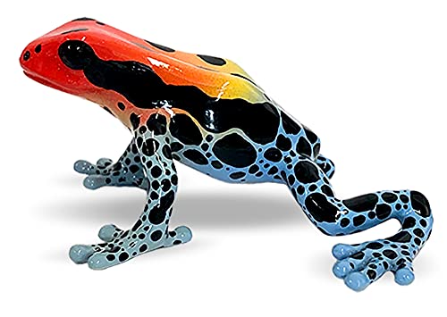 Bullyland 68521 – Statuetta da gioco con rana amazzonica, circa 3 x 6,5 cm, ideale come statuetta per torte, fedele ai dettagli, senza PVC, ottimo regalo per bambini per giocare fantasioso