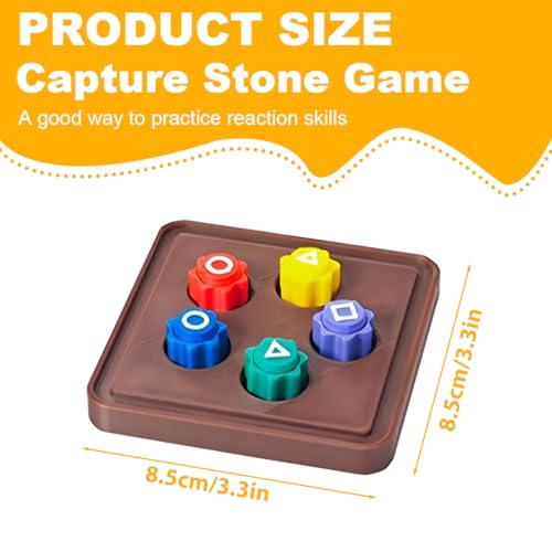 DNMH Gonggi Korean Game, mini gioco perfetto per bambini e adulti, tradizionale gioco a mano con pietre colorate, ideale per ore di divertimento e allenamento di coordinazione (A) - immagine 3
