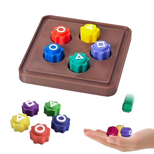 DNMH Gonggi Korean Game, mini gioco perfetto per bambini e adulti, tradizionale gioco a mano con pietre colorate, ideale per ore di divertimento e allenamento di coordinazione (A)