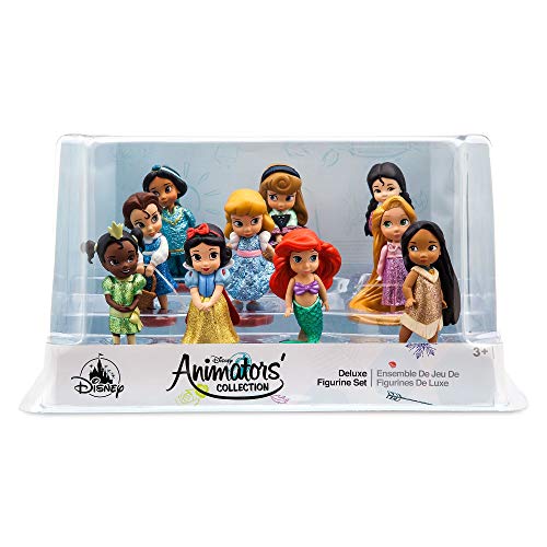 Disney Store Collezione Animator, 10 pezzi, dettagli glitter sui vestiti, con Belle, la Principessa Jasmine, Cenerentola e molte altre principesse, giocattoli Disney per bambini con età 3+ - immagine 3