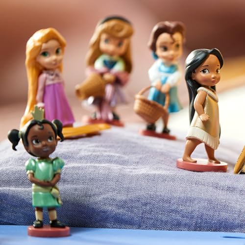 Disney Store Collezione Animator, 10 pezzi, dettagli glitter sui vestiti, con Belle, la Principessa Jasmine, Cenerentola e molte altre principesse, giocattoli Disney per bambini con età 3+ - immagine 4