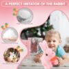 GUBOOM Giocattolo di Peluche Elettronico Interattivo Coniglio, Pasqua Giocattolo Coniglio, Peluche Elettrico Coniglio Giocattoli, Con Suoni, Movimenti e Coniglio che Cammina, Regalo di Pasqua - immagine 6