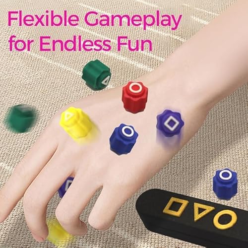 Gcffom Gonggi Korean Game, Gioco Gonggi Jack Stone Pebbles Set Gioco a Mano con Pietre Colorate per Allenamento Coordinazionale, Portatile e Durevole per tutte le - immagine 4