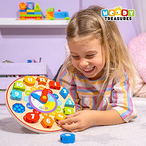 Giocattolo di ordinamento in legno per bambini – Giocattoli in legno ragazze e ragazzi – Sviluppa le capacità di ordinamento e abbinamento – educativo e colorato – GLOWS IN THE DARK - immagine 5