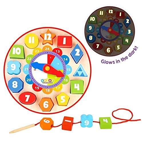 Giocattolo di ordinamento in legno per bambini – Giocattoli in legno ragazze e ragazzi – Sviluppa le capacità di ordinamento e abbinamento – educativo e colorato – GLOWS IN THE DARK - immagine 6