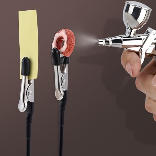 HJZHII 12 pezzi terza mano per saldatura con base magnetica,saldatore stagno pinzette modellismo,Ausilio flessibile per lavori di saldatura clip a coccodrillo morsetti per modellismo clip saldatura - immagine 4