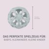 Hevea Star Ball riciclata, realizzata al 100% in gomma naturale ricilata. A base vegetale, senza plastica, ecologica e senza BPA - immagine 4