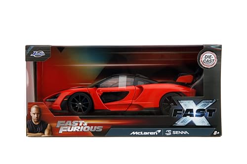 Jada Toys McLaren Senna Fast & Furious - Veicolo pressofuso in scala 1:24, interno dettagliato, cofano apribile, porte e bagagliaio, modellino di auto da collezione per bambini dagli 8 anni in su, - immagine 3
