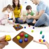 LEERMEIZI Gioco tradizionale coreano, Gonggi Korean Game, Set di gioco Gonggi, Gonggi Jack Stone Pebbles Set, pietre Gonggi, jack coreani Gonggi, gioco tradizionale coreano Gong Gi - immagine 4