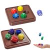 LEERMEIZI Gioco tradizionale coreano, Gonggi Korean Game, Set di gioco Gonggi, Gonggi Jack Stone Pebbles Set, pietre Gonggi, jack coreani Gonggi, gioco tradizionale coreano Gong Gi