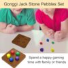 LEERMEIZI Gioco tradizionale coreano, Gonggi Korean Game, Set di gioco Gonggi, Gonggi Jack Stone Pebbles Set, pietre Gonggi, jack coreani Gonggi, gioco tradizionale coreano Gong Gi - immagine 7
