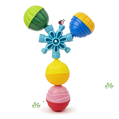 Lalaboom - Preschool Educational Beads - Montessori Shapes and Colors Construction Game and Learning Toy for Babies and Children from 10 Months to 4 Years Old - BL460, 48 Pieces in a Zipper Bag - immagine 8