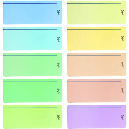 Luigi's 10 strisce di lettura per dislessia con sovrapposizioni colorate di colore. Regole di monitoraggio dell'aiuto alla lettura per dislessico Irlens, ADHD e stress visivo.