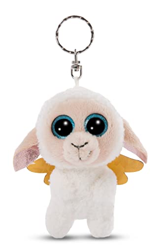 NICI- Glubschis Portachiavi Angelo Custode da 9 cm Pecora Glowy Nalla, Tinta Unita, Colore Bianco, 47834