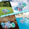 OBEST Macchina Telecomandata Anfibio,2.4Ghz Dual Sided 360° Rotante RC Acrobatico Auto,Anfibio Impermeabile 4WD Telecomando Auto con Luci,Regalo di Natale per Ragazzi e Ragazze - immagine 4