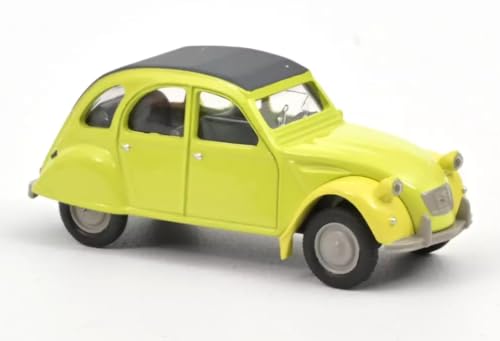OPO 10 - Auto in Miniatura Compatibile con Citroën 2CV Scala 1:64 3 Pollici 7,5 cm Norev - Giallo Citroën 191027