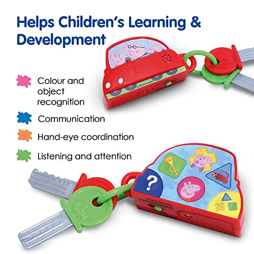 Peppa Pig PP11 Peppa Toy for Kids-Interactive Learning & Child Development, Colours & Number Recognition, Counting and Listening-Includes 10 Fun Coins, 3+ Years, Single, Multi - immagine 3