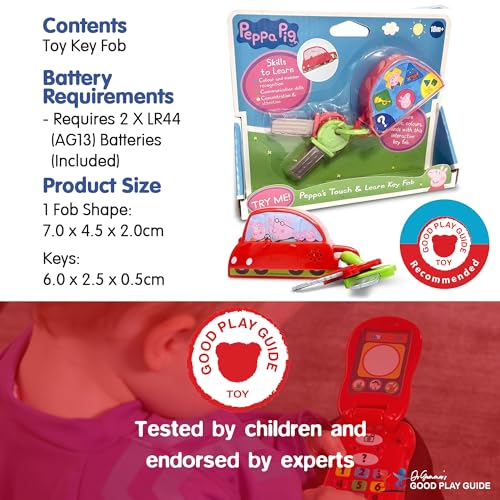 Peppa Pig PP11 Peppa Toy for Kids-Interactive Learning & Child Development, Colours & Number Recognition, Counting and Listening-Includes 10 Fun Coins, 3+ Years, Single, Multi - immagine 6
