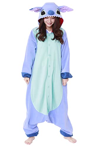 Samourai Market Tuta intera da Stitch Kigurumi | Lilo & Stitch | SAZAC Kigurumi | Halloween e Carnevale | per bambini e adulti, taglia unica (155 – 180+ cm) - immagine 6