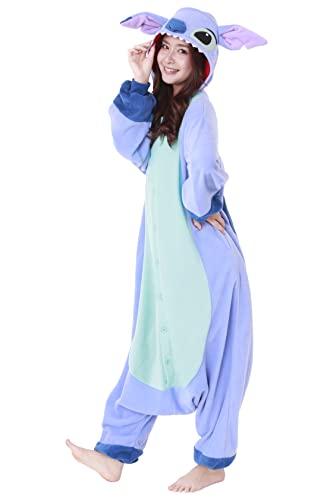 Samourai Market Tuta intera da Stitch Kigurumi | Lilo & Stitch | SAZAC Kigurumi | Halloween e Carnevale | per bambini e adulti, taglia unica (155 – 180+ cm) - immagine 7