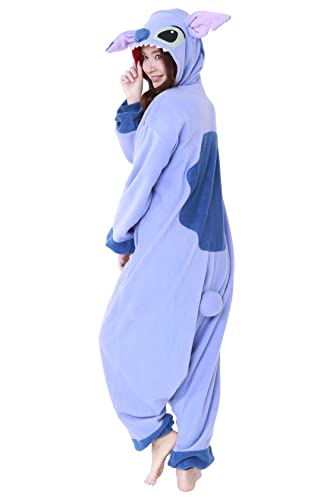 Samourai Market Tuta intera da Stitch Kigurumi | Lilo & Stitch | SAZAC Kigurumi | Halloween e Carnevale | per bambini e adulti, taglia unica (155 – 180+ cm) - immagine 8
