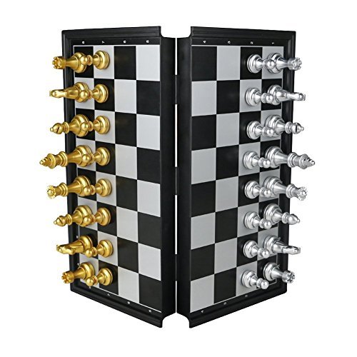 Scacchi Portatili Magnetica Scatola da Viaggio Magnetici Scacchiera Tavolo Gioco Bambino 4 5 6 7 Anni 25 x 25 cm