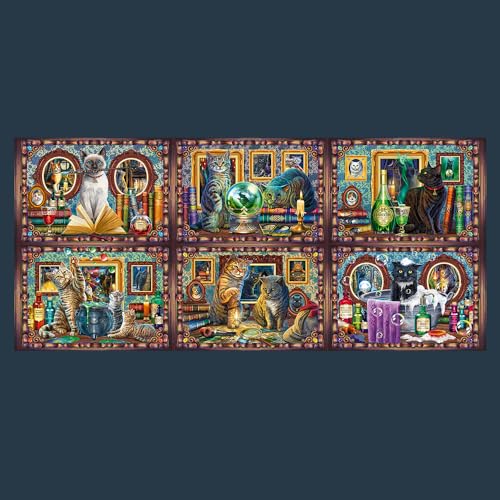 TREFL- Whiskered Wonders Prime UFT Wonders-9000 Pezzi, Lisa Parker, Puzzle Grande, Cartone con Spessore Maggiorato, BIO, EKO, Divertimento per Adulti e Bambini dai 12 Anni, Multicolore, 81035 - immagine 3