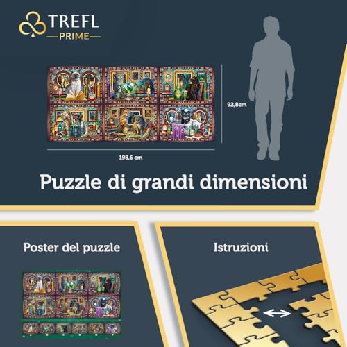 TREFL- Whiskered Wonders Prime UFT Wonders-9000 Pezzi, Lisa Parker, Puzzle Grande, Cartone con Spessore Maggiorato, BIO, EKO, Divertimento per Adulti e Bambini dai 12 Anni, Multicolore, 81035 - immagine 5