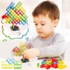 Tetra Tower Gioco Tetris Balance Gioco Gioco Bilanciamento Giocattolo 48 Blocchi Bilanciamento Puzzle per Assemblare Tetris, Blocchi impilabili Bilanciamento Gioco per Ragazzi e Ragazze a partire - immagine 4