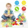 Tetra Tower Gioco Tetris Balance Gioco Gioco Bilanciamento Giocattolo 48 Blocchi Bilanciamento Puzzle per Assemblare Tetris, Blocchi impilabili Bilanciamento Gioco per Ragazzi e Ragazze a partire - immagine 5