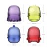 Ubbi Translucent Interchangeable Bath Toys for Baby and Toddler, Colorful Mix and Match Baby Bathtub Toys, Set di 4 - immagine 3