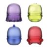 Ubbi Translucent Interchangeable Bath Toys for Baby and Toddler, Colorful Mix and Match Baby Bathtub Toys, Set di 4