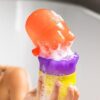 Ubbi Translucent Interchangeable Bath Toys for Baby and Toddler, Colorful Mix and Match Baby Bathtub Toys, Set di 4 - immagine 5