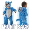 YloveM Unisex Bambino Pagliaccetto Autunno Inverno Incappucciato Pigiama Animale Stile Flanella Cosplay Costume Attrezzatura - immagine 3