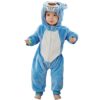 YloveM Unisex Bambino Pagliaccetto Autunno Inverno Incappucciato Pigiama Animale Stile Flanella Cosplay Costume Attrezzatura