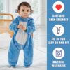 YloveM Unisex Bambino Pagliaccetto Autunno Inverno Incappucciato Pigiama Animale Stile Flanella Cosplay Costume Attrezzatura - immagine 5