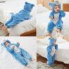 YloveM Unisex Bambino Pagliaccetto Autunno Inverno Incappucciato Pigiama Animale Stile Flanella Cosplay Costume Attrezzatura - immagine 6