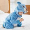 YloveM Unisex Bambino Pagliaccetto Autunno Inverno Incappucciato Pigiama Animale Stile Flanella Cosplay Costume Attrezzatura - immagine 9