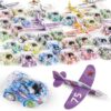 ZDNT 30 pezzi Macchinine Per Bambini,10 pezzi in polistirolo aereo per bambini, piccoli regali per gli ospiti, set di auto giocattolo Give Away Pinata, riempimento per bambini