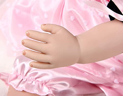 ZIYIUI Bambole Reborn 24 Pollici 60 cm Realistica Morbido Bambole Reborn in Silicone Morbido Bambole Reborn Femmine Giocattolo Regalo Bambole Reborn Toddler Compleanno Regalo Speciale - immagine 7